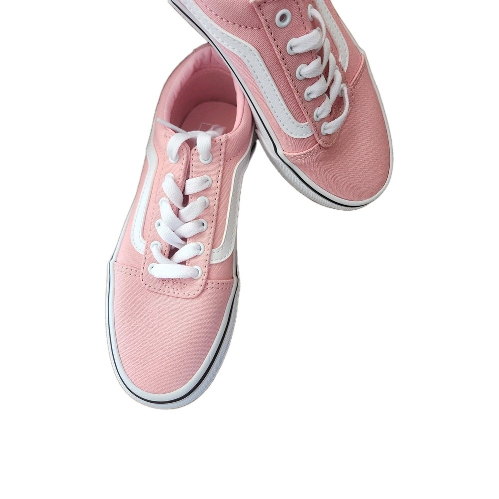 Vans NIB Ward Youth Size 2.0 Canvas Honeysuckle Girls Powder Pink/White - Picture 5 of 9